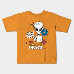 We Come In Peace Alien Kids T-Shirt